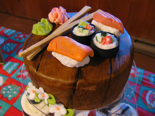 canada christmas 2009 sushi cake